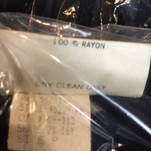 GENE EWING 80's Vintage Draped Jacket Navy S - Picture 7 of 7